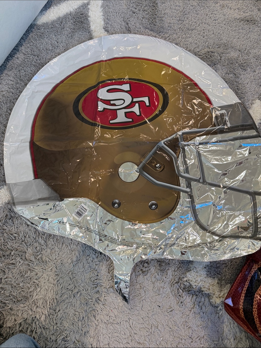 3 new mylar 49ers balloons